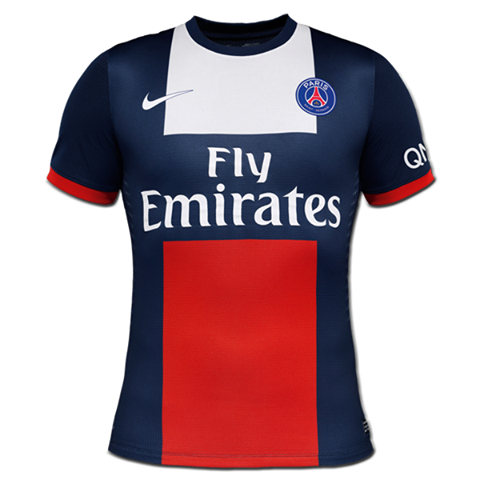 13-14 PSG #2 T.Silva Home Soccer Jersey Shirt - Click Image to Close